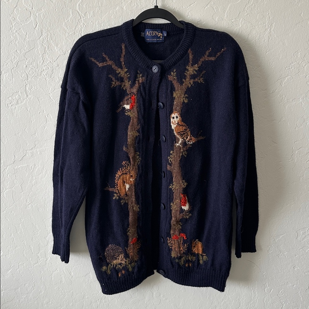 Vintage Woodland Creatures Cardigan
